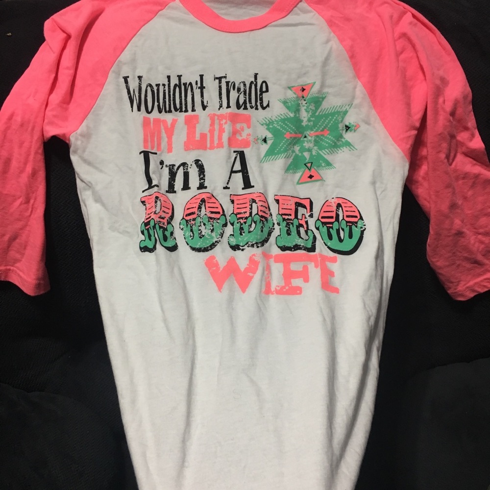 3/4 sleeve cute tee